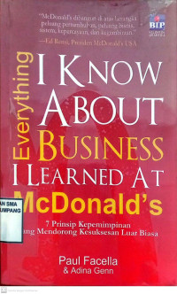 Everything I Know About Business, I Learned at Mc Donald's., 7 Prinsip Kepemimpinan yang Mendorong Kesuksesan Luar Biasa