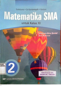 Matematika 2 SMA untuk kelas XI, Program Ilmu Sosial dan Bahasa
